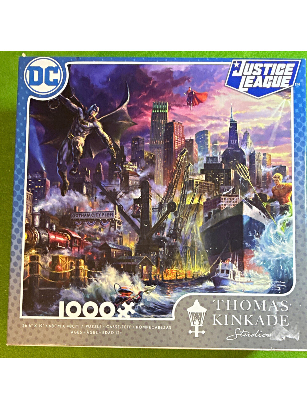 Ceaco Thomas Kinkade DC Justice League 1000-Piece Puzzle 17+ Cardboard 41044